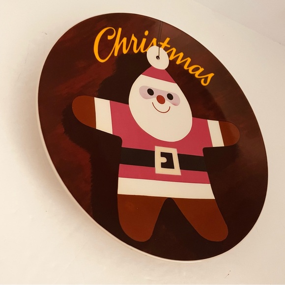 Vintage USPS Stamps Gingerbread Man Santa, Christmas 1979 Santa Plate - Picture 8 of 9